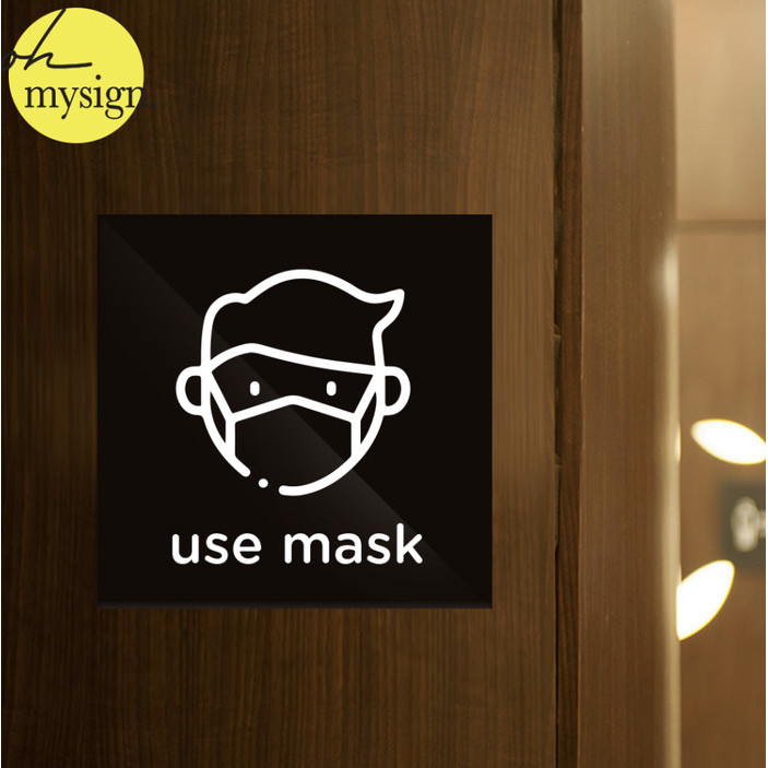 

Murah Sign Akrilik Use Mask Printed | Papan Penanda | Stiker Akrilik Elegan