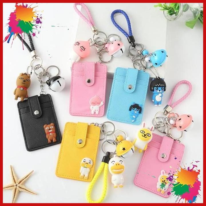 

(SBJJ) TEMPAT KARTU ID CARD GANTUNGAN KUNCI KARIKATUR MEWAH KUALITAS PREMIUM