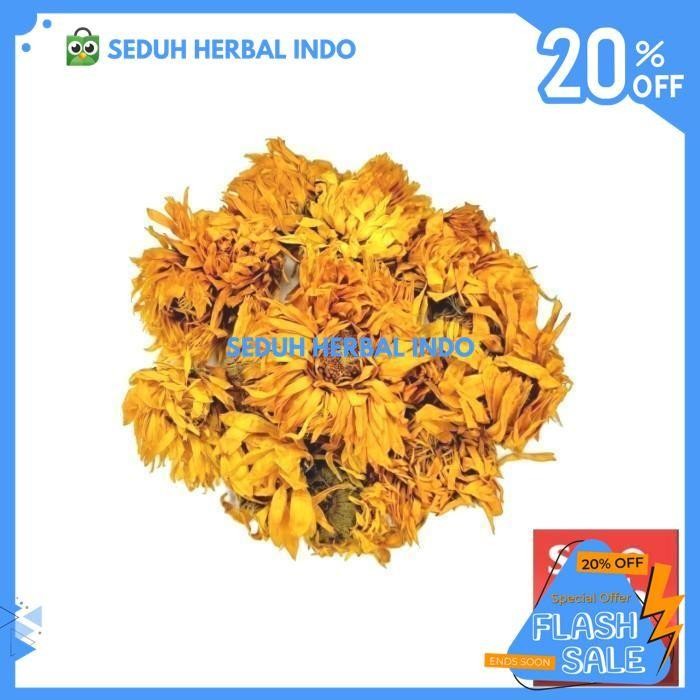 

TEH BUNGA ORANGE MARIGOLD / CALENDULA FLOWER TEA 1 KG BEST PRODUK