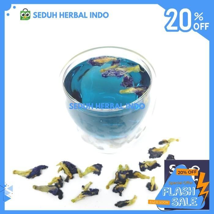 

TEH BUNGA TELANG GROSIR / BUTTERFLY PEA FLOWER TEA BULK 350 GRAM