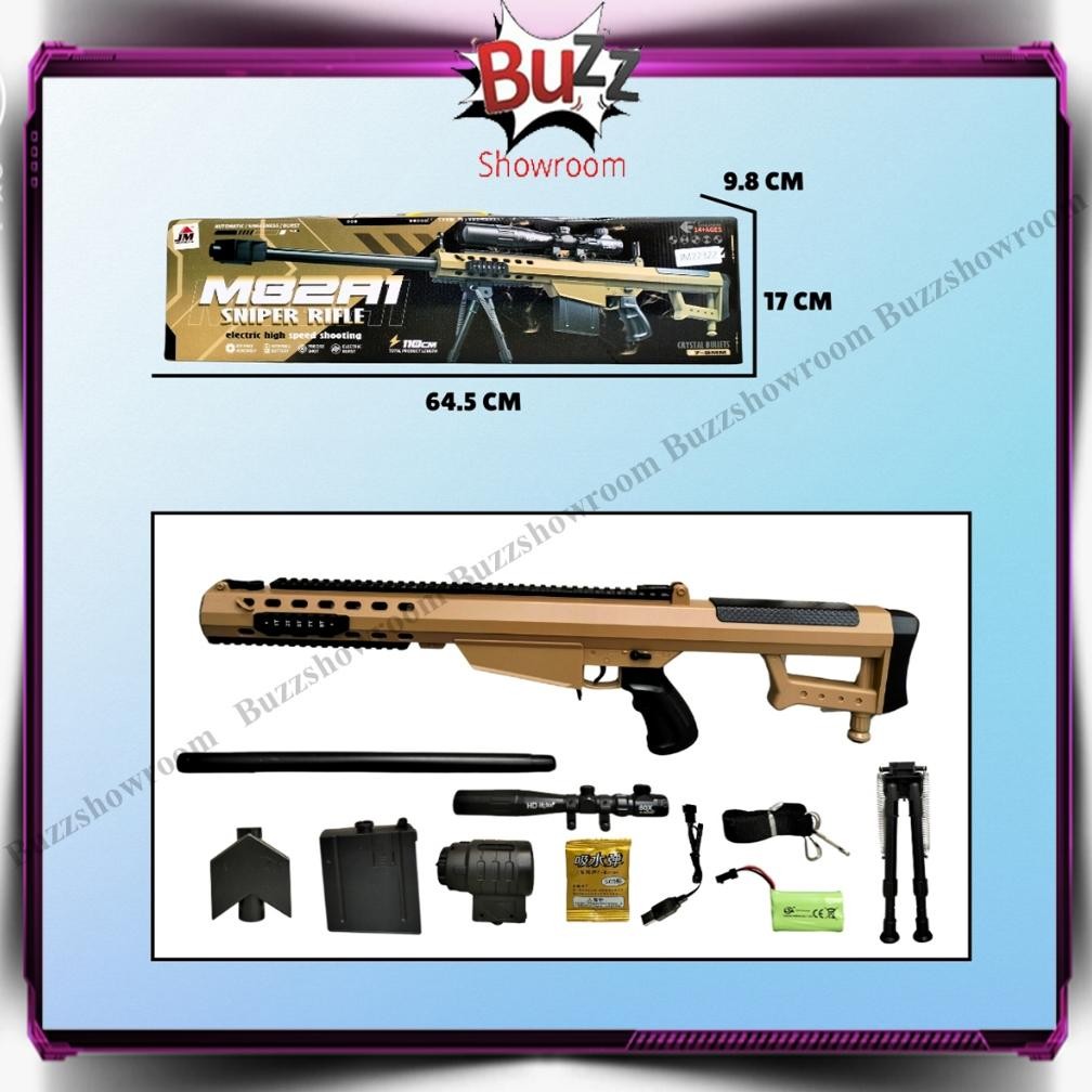 Promo Gila Tembakan Anak Wgg M82A1 Water Gel Blaster Mainan Sniper Rifle Gun Watergel Fx-4