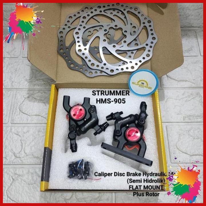 (LIL) DISC BRAKE CALIPER CAKRAM SEMI HIDROLIK MEKANIK FLAT MOUNT STRUMMER