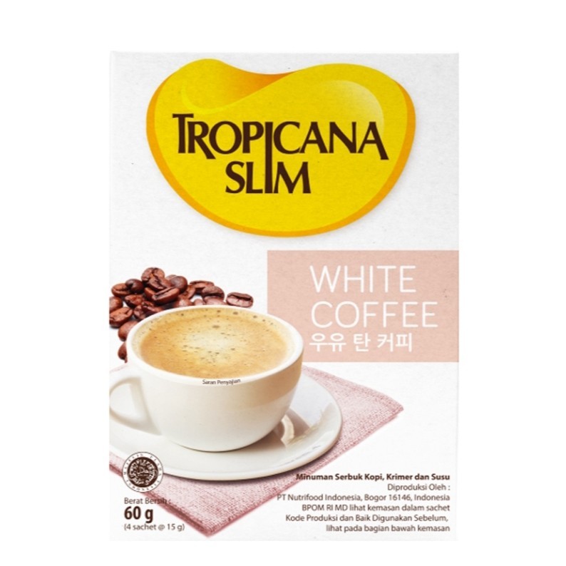 

TROPICANA SLIM White Coffee 4 x 15 g