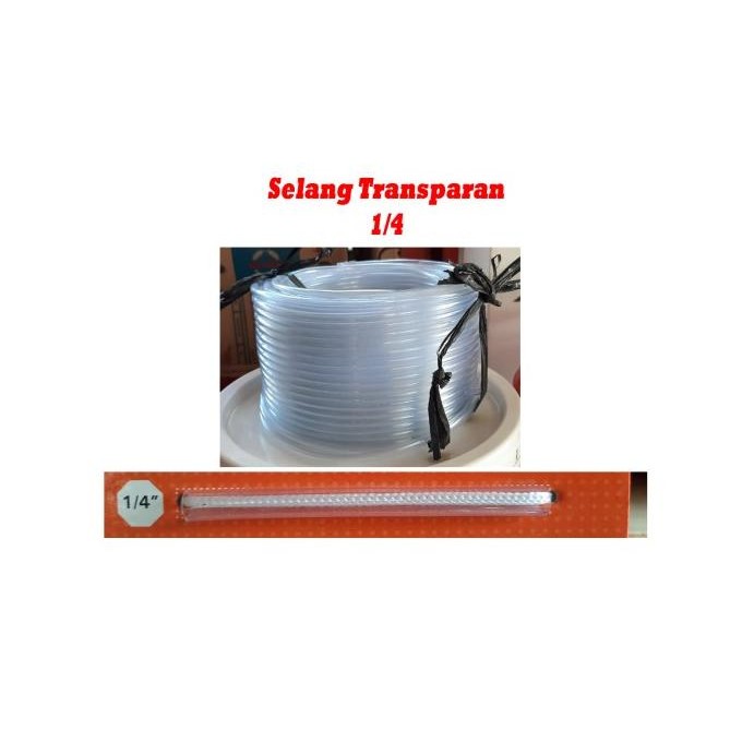 TERBARU - Selang Air Trilliun Transparan / Waterpass 1/4" Inch dan 3/8" Inch
