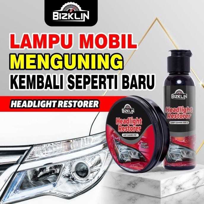 HEADLAMP HEADLIGHT RESTORER PENGKILAP PEMBERSIH MIKA KUNING LAMP MOBIL READY