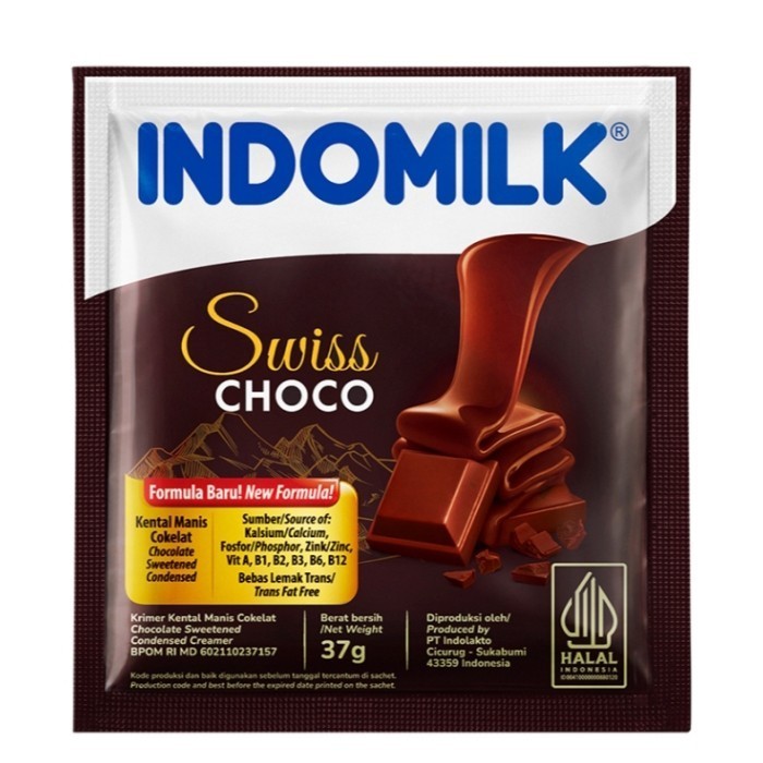 

INDOMILK Krimer Kental Manis Swiss Choco 6 x 37 g