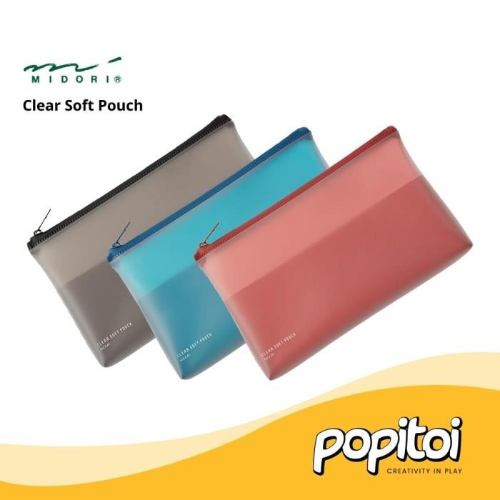 

Midori Clear Soft Pencil Pouch Tempat Kotak Pensil Pvc