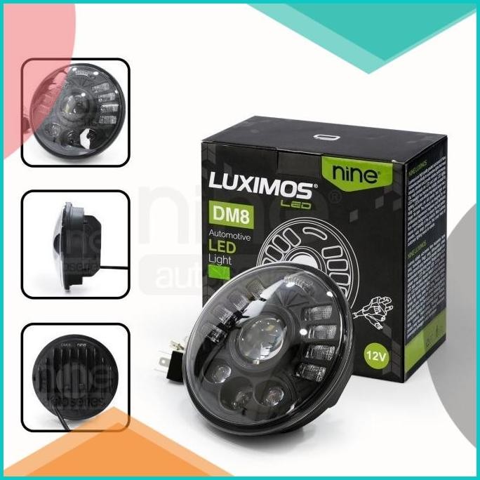 LAMPU UTAMA DAYMAKER NINE LUXIMOS LED HEADLIGHT DM8 5.75Inch 140BZ4 a