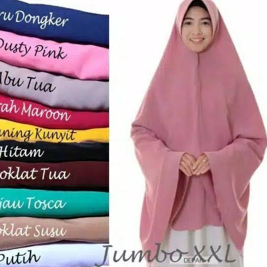 - Khimar Wolfis Jilbab Bergo Pet Jumbo Bonus Cadar