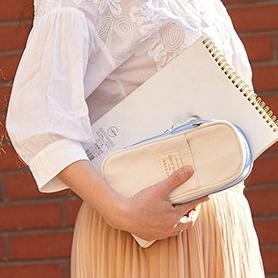 

UFO-2025 Kawaii Purple Pencil Cases Large Capacity Pen Bag Pouch Holder Box for Girls Office Student Stationery Organizer School Supplies Termurah