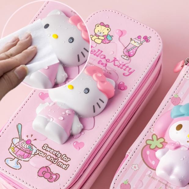 

fx-76 Tersedia dalam 8 warna Casing Pena Dekompresi Multi-fungsi Kantong Pensil Lucu Berkapasitas Besar Tempat Pensil Squishy Dua Susun Pen Holder Squishy Double Decker Viral