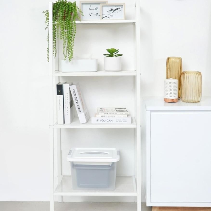 Rak bunga  4 susun tingkat besi dapur kantor LRBG tanaman minimalis warna putih hitam ruang tamu ser