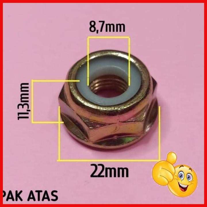 

[TSP] 328 MUR PISAU NILON CUTTER FIXING NUT WITH NYLON LEFT GX31 GX35 KIRI