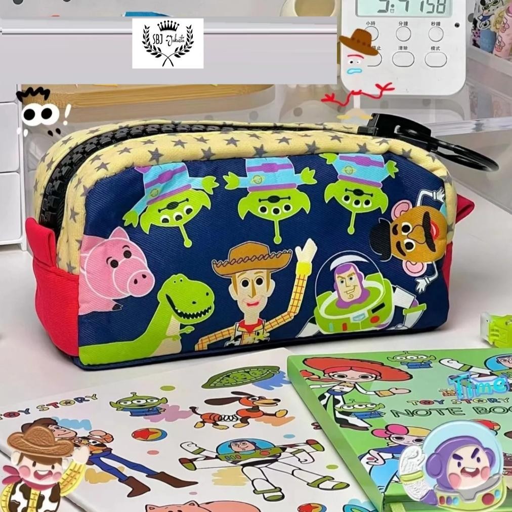 

Flase Sale Tempat Pensil Kotak Pensil Softcase Kanvas Toy Story Sanrio My Melody Pochacco Resleting Besar Pj24