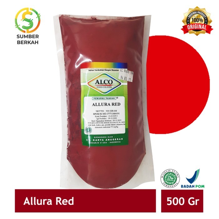 

TERBAIK Pewarna Makanan Kue Bubuk ALCO 500 gr Single Colour