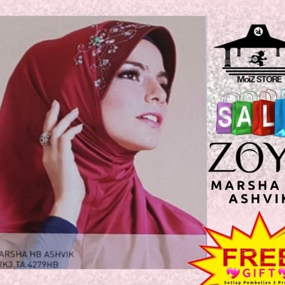 Zoya Bergo Jilbab Hijab Instan Marsha Dengan Payet Di Pet C Zoya