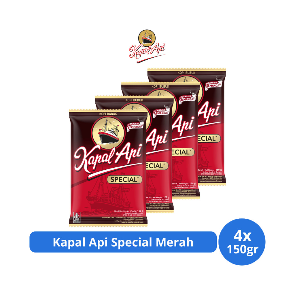 

Kapal Api Special Merah 150gr x 4 pcs