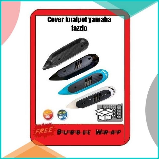 Cover tutup knalpot fazzio Premium Carbon/aksesoris Yamaha Fazzio 140