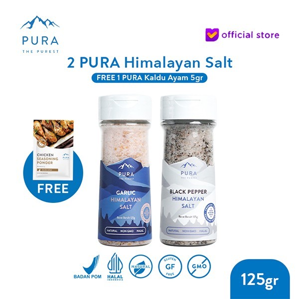 

Pura Himalayan Salt 2 Pcs - Garam Himalaya - Garam Natural - Adelineez