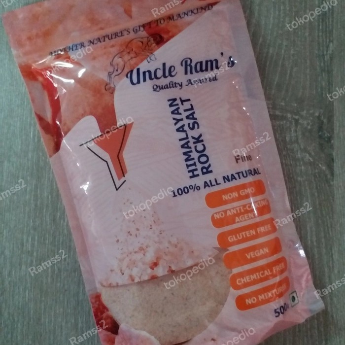 

Uncle Rams Himalayan Pink Salt Fine Garam Halus India Singapore - Adelineez