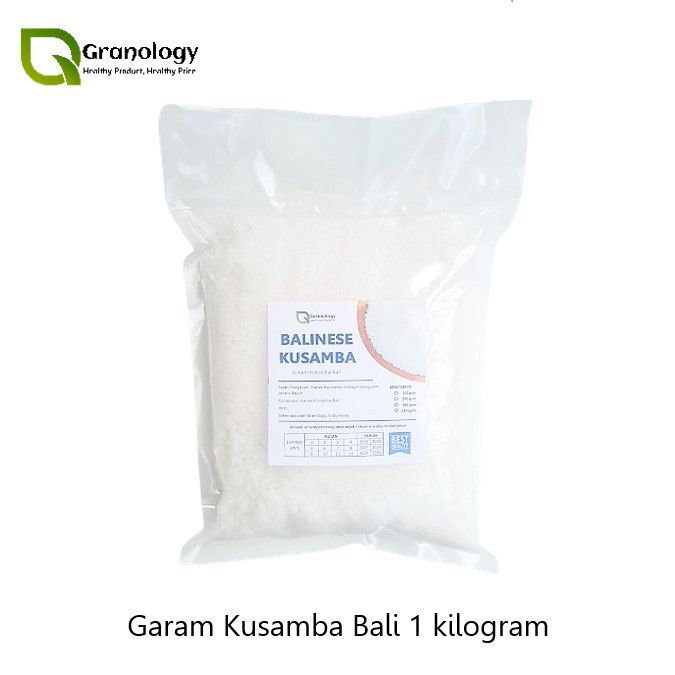 

Garam Kusamba Organik / Organic Kusamba Salt (1 Kilogram) By Granology - Adelineez