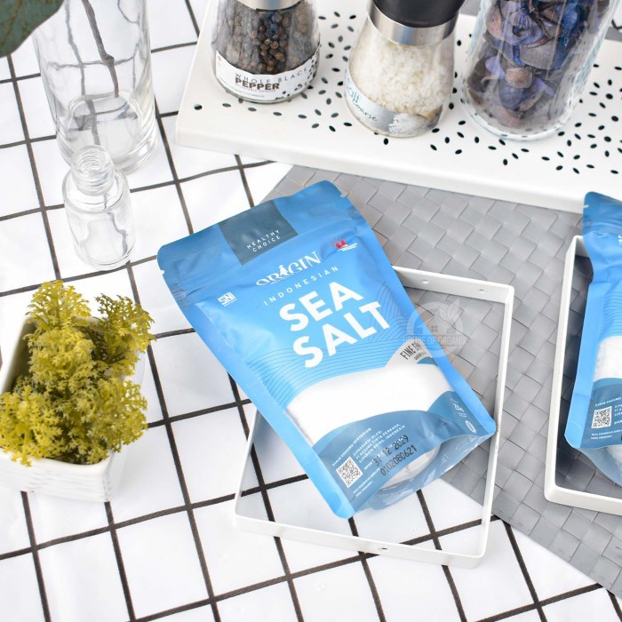 

Origin Indonesian Sea Salt Fine Grain 250 Gr - Adelineez