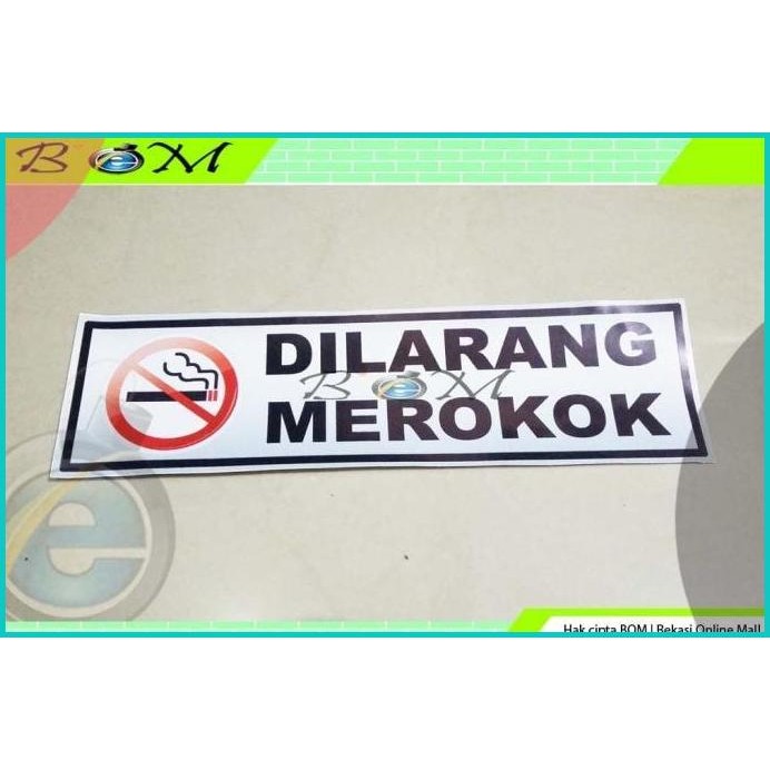 

sticker stiker cutting tulisan kantor dilarang merokok besar 35 x 10c