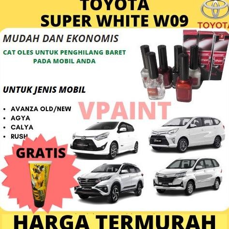 Flash Sale Cat Oles Mobil Toyota Avanza,Agya,Calya,Rush Warna Putih W09/Cat Oles Penghilang Baret Hi