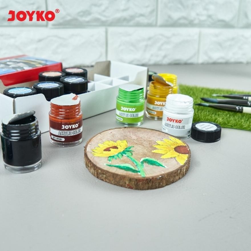

t-56 Acrylic Color Set Cat Aklirik JOYKO 12warna ACC-10ml/Cat Lukis Aklirik Premium