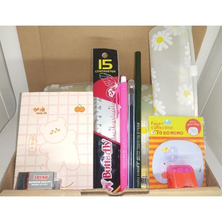 

CXV-38 Paket Eko Alat Tulis Sekolah Anak / Hampers Alat Tulis Kantor / Souvenir Alat tulis Anak Sekolah Murah