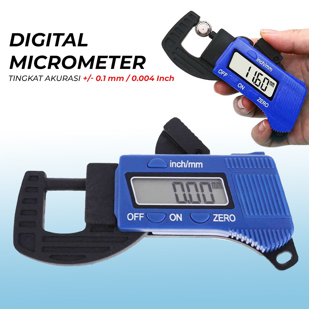 

Micrometer Thickness Gauge Caliper Carbon Fiber - TDT25 - Biru | Micrometer | Nusantara Mall