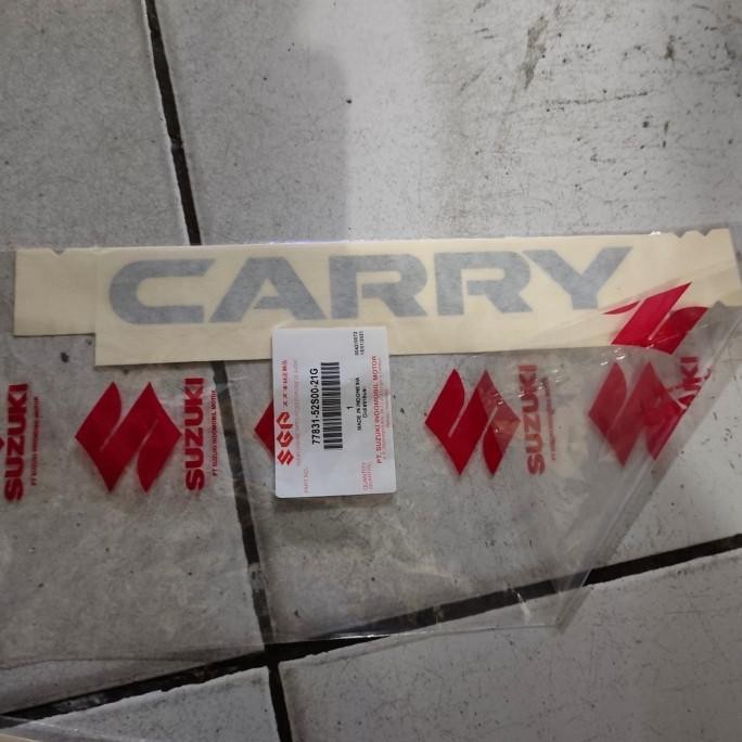 Emblem Mobil Sticker Stiker Emblem Decal "Carry" Suzuki New Carry ASLI SGP