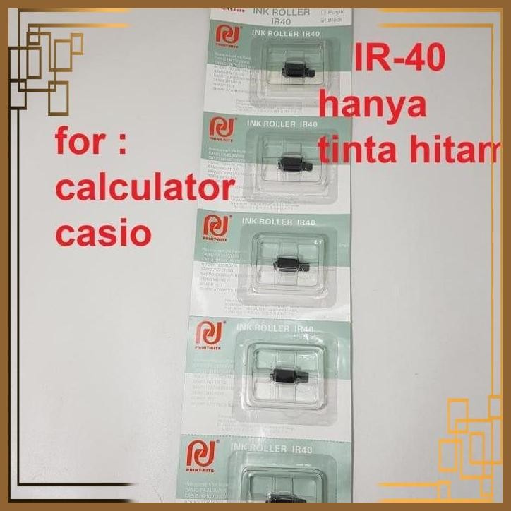 

[WGL] IR-40 BLACK merk PRINT RITE for CASIO - Tinta /Ink Roll Kalkulator