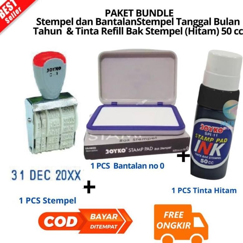 

Termurah [Jib] Bayar Di Tempat Paket Stempel Dan Bantalan Cetak Tanggal Bulan Tahun 1 Warna Joyko Kenko D-3 Dater Stamp - D-3 /Pcs & Tinta Refill Bak Stempel (Hitam) 50 Cc Joyko Spi-13 Stamp Pad Ink [Pbf] Kekinian