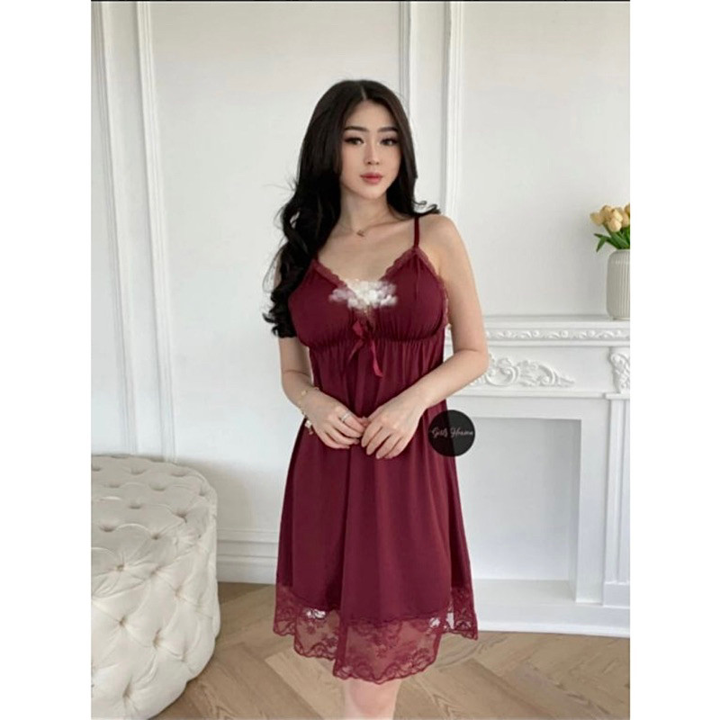 MURAH BF LABEL - 005 LINGERIE DRESS ONLY LINGERIE SEXY BAHAN PREMIUM SPANDEKS BAJU TIDUR PREMIUM