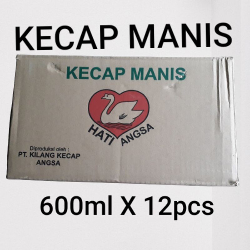 

Kecap manis hati angsa 600ml per dus isi 12