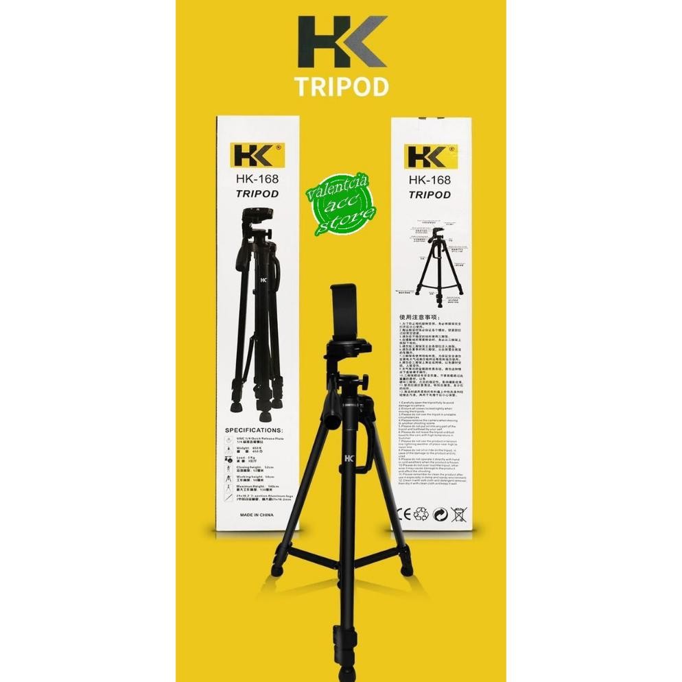 Original Tripod Hk-188 Tripod Hp Dan Kamera Holder U Portabel Universal Promo