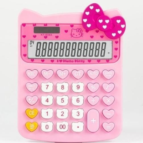 

VIRAL kalkulator HELLO KITTY pink 12digit KT838 calculator hellokitty eqw-68