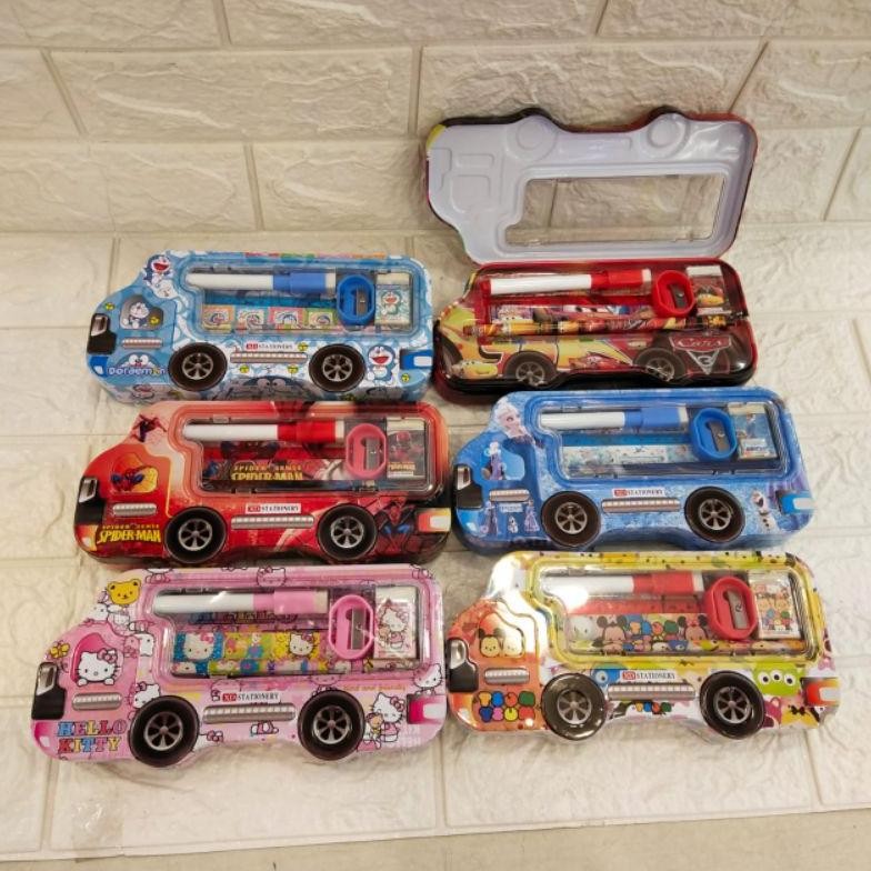 

PROMO TEMPAT PINSIL KALENG SET STASIONERY BENTUK MOBIL rt-87