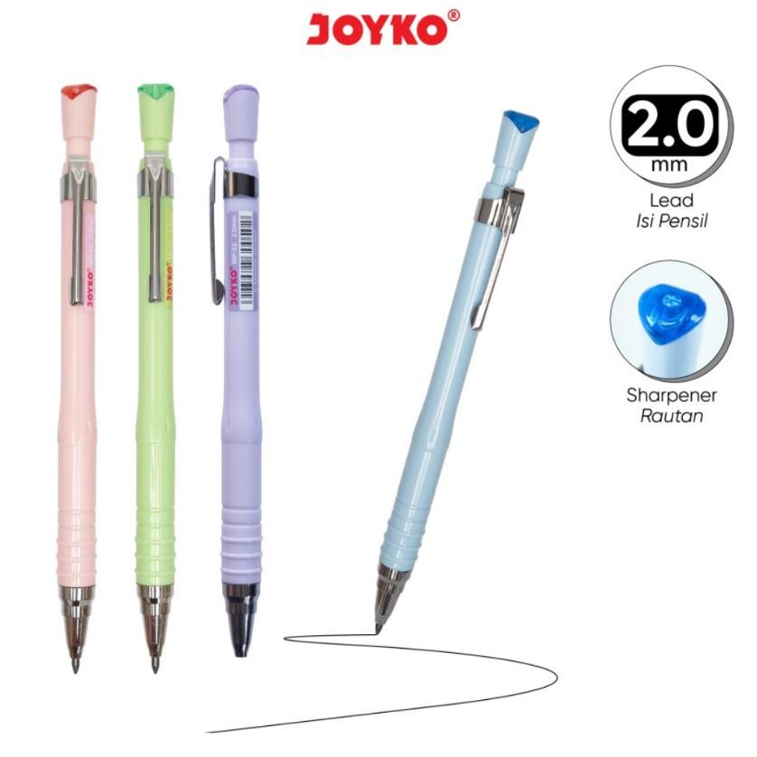 

( DAPAT 1 PCS ) PENSIL MEKANIK JOYKO MP-53 / Mechanical Pencil Propensil Joyko MP-53 2.0 mm