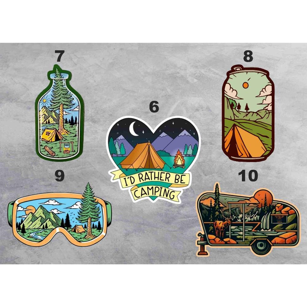 

STICKER PACK OUTDOOR - STICKER AESTHETIC - STIKER BRAND LOGO - STICKER LAPTOP TUMBLER - SERIES 1