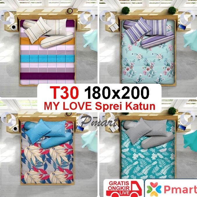 Xct-2328 Sprei My Love 180X200 Tinggi 30 / Sprei My Love King Tinggi 30 / Sprei Katun 180X200X30 My 