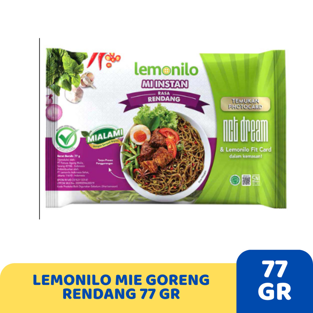 

LEMONILO MIE GORENG RENDANG 77 GR