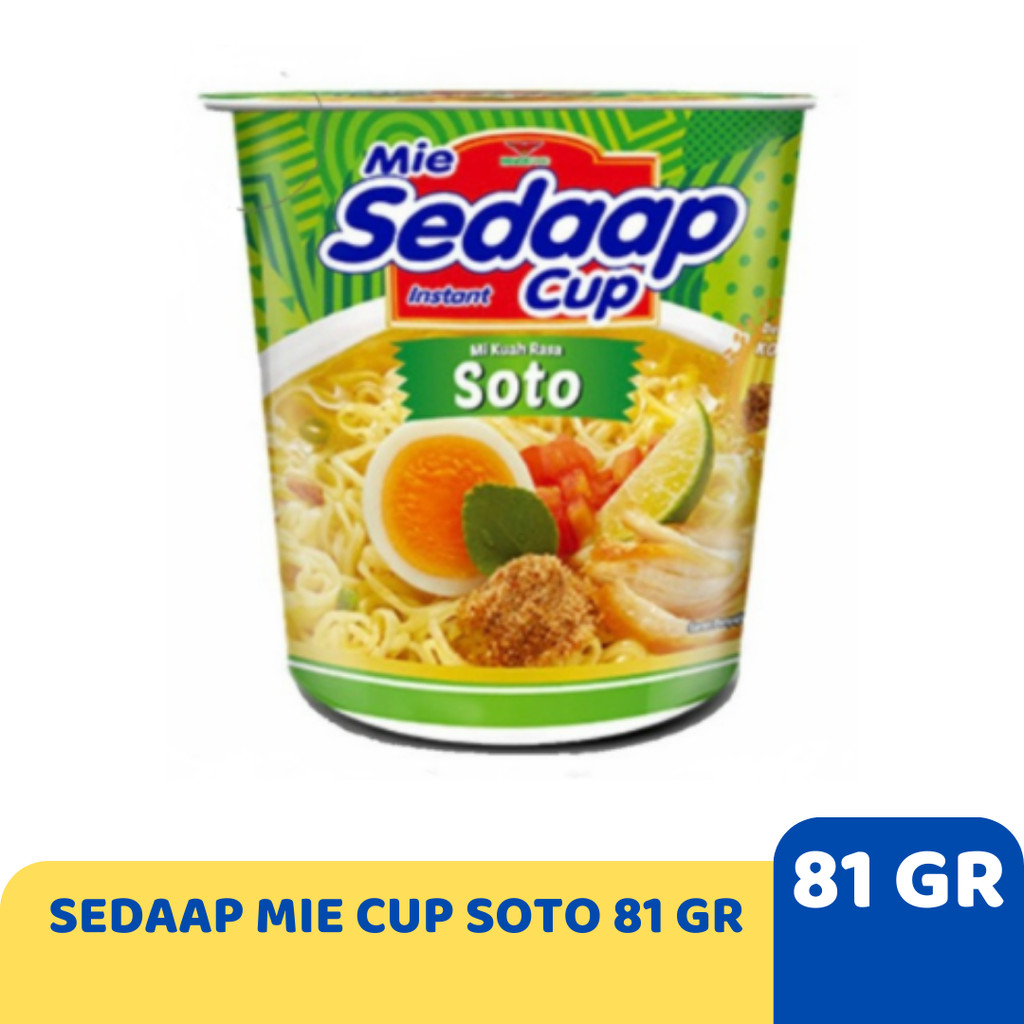 

SEDAAP MIE CUP SOTO 81 GR