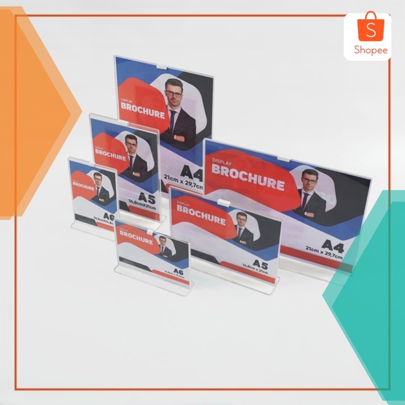 

Terlaris Tempat Brosur A5 / Tent Holder / Tent Card Nomor Meja Akrilik 2 Sisi - Alas Random Potrait Elegan