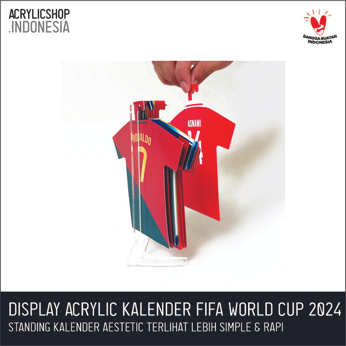 

Terlaris KALENDER MEJA 2024 FIFA WORD CUP/JERSEY BOLA NEGARA/STANDING CALENDER Keren