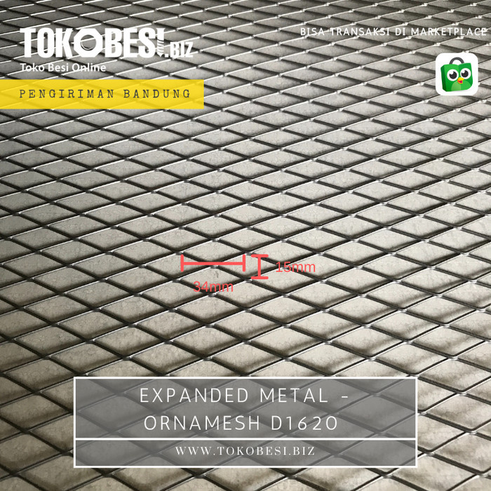 Expanded Metal - Ornamesh D1620 (Lbr) Bandung Terbatas
