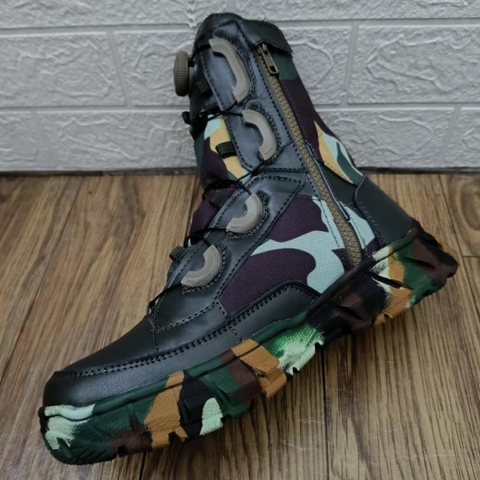 Sepatu PDL Loreng Brimob Tali Putar IS81