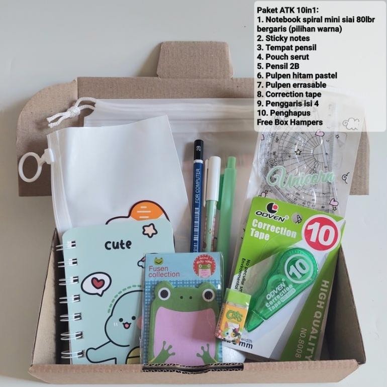 

NI06 Set Alat Tulis 10 in1 Lengkap / Gift Hampers Kado Hadiah Sekolah / Stationary Set / Hadiah Wisuda Termurah