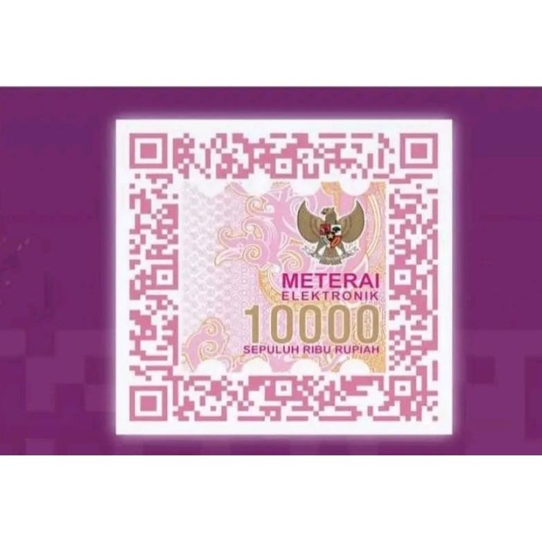 

KT78 E-METERAI / METERAI ELEKTRONIK RESMI PERURI & TTD (eMeterai digital 10.000) Hemat